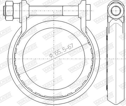 Walker 80739 - Savienojošie elementi, Izplūdes gāzu sistēma www.autospares.lv