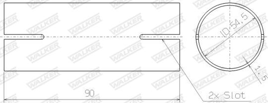 Walker 82466 - Savienojošie elementi, Izplūdes gāzu sistēma www.autospares.lv