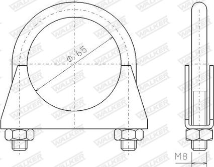 Walker 82313 - Pipe Connector, exhaust system www.autospares.lv