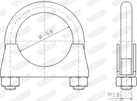 Walker 82328 - Savienojošie elementi, Izplūdes gāzu sistēma www.autospares.lv