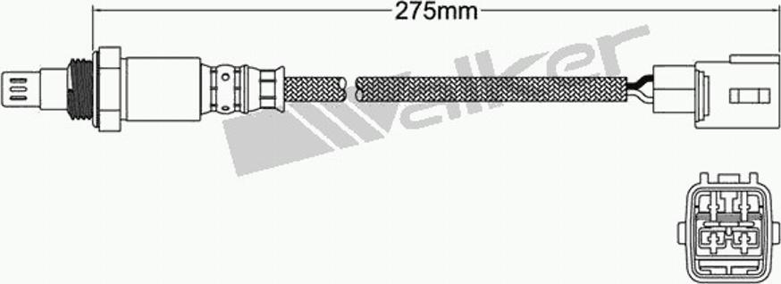 Walker 250-54050 - Лямбда-зонд, датчик кислорода www.autospares.lv