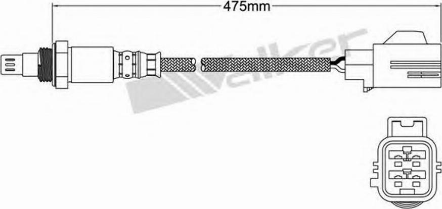 Walker 25054028 - Лямбда-зонд, датчик кислорода www.autospares.lv