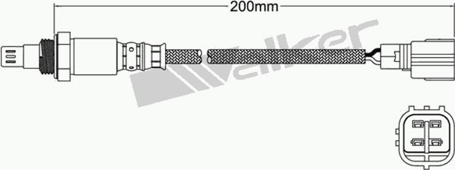 Walker 250-54074 - Лямбда-зонд, датчик кислорода www.autospares.lv