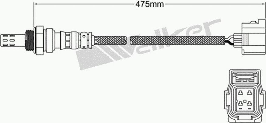 Walker 250-24460 - Лямбда-зонд, датчик кислорода www.autospares.lv