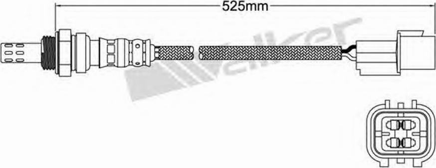 Walker 250-24462 - Лямбда-зонд, датчик кислорода www.autospares.lv