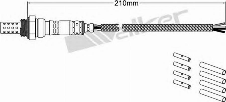 Walker 25024400 - Лямбда-зонд, датчик кислорода www.autospares.lv