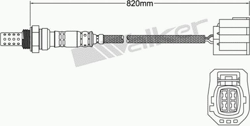 Walker 25024676 - Лямбда-зонд, датчик кислорода www.autospares.lv