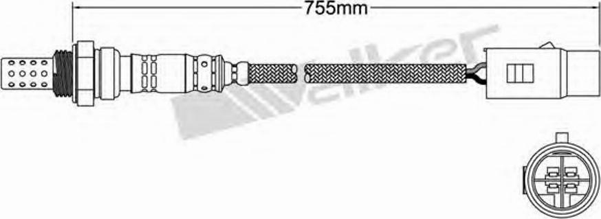 Walker 250-24007 - Лямбда-зонд, датчик кислорода www.autospares.lv