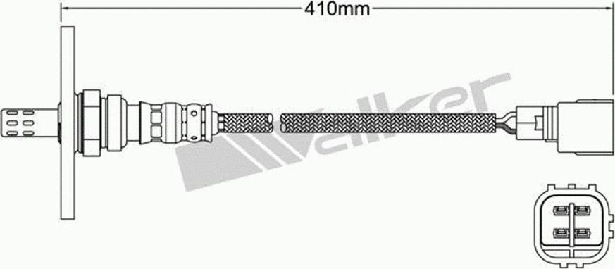 Walker 250-24154 - Лямбда-зонд, датчик кислорода www.autospares.lv