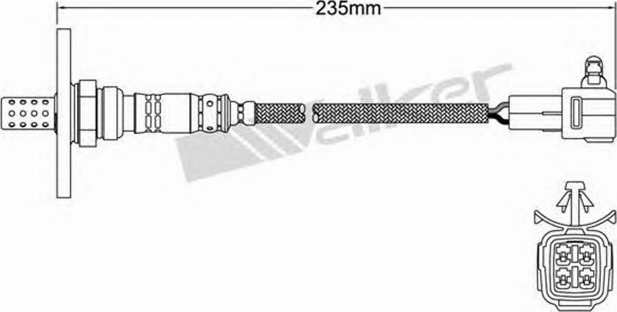 Walker 250-24150 - Lambda Sensor www.autospares.lv