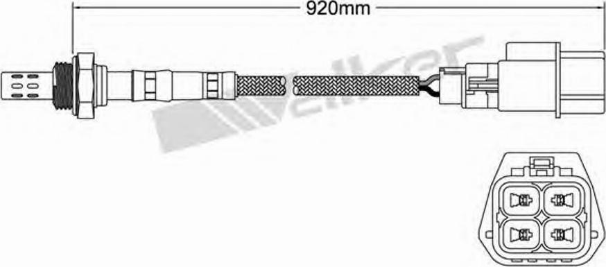 Walker 250-24284 - Лямбда-зонд, датчик кислорода www.autospares.lv