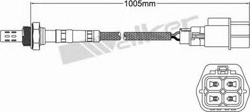 Walker 250-24286 - Лямбда-зонд, датчик кислорода www.autospares.lv