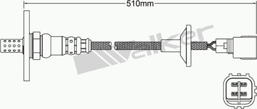 Walker 250-24277 - Лямбда-зонд, датчик кислорода www.autospares.lv