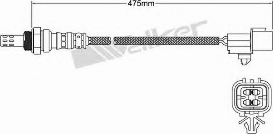 Walker 250-24789 - Лямбда-зонд, датчик кислорода www.autospares.lv