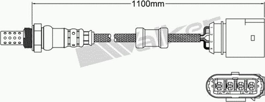 Walker 250-24734 - Лямбда-зонд, датчик кислорода www.autospares.lv