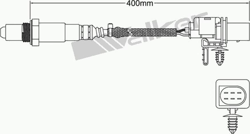 Walker 250-25034 - Лямбда-зонд, датчик кислорода www.autospares.lv