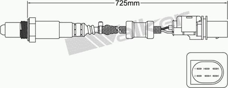 Walker 250-25035 - Lambda zonde autospares.lv