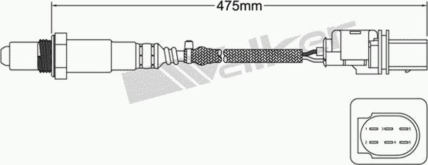 Walker 250-25025 - Lambda zonde autospares.lv