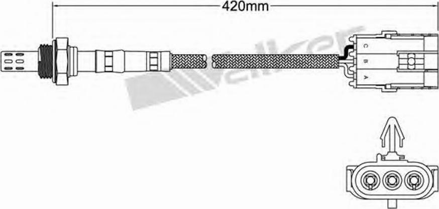 Walker 250-23141 - Лямбда-зонд, датчик кислорода www.autospares.lv