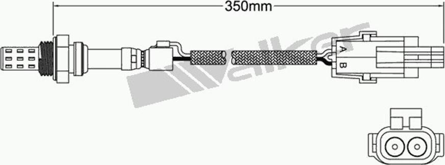 Walker 250-22001 - Лямбда-зонд, датчик кислорода www.autospares.lv