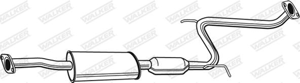 Walker 22638 - Vidējais izpl. gāzu trokšņa slāpētājs www.autospares.lv