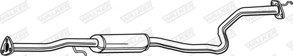 Walker 22367 - Vidējais izpl. gāzu trokšņa slāpētājs www.autospares.lv