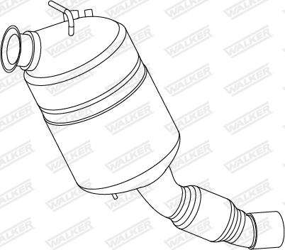 Walker 73381 - Nosēdumu / Daļiņu filtrs, Izplūdes gāzu sistēma autospares.lv