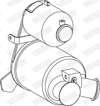 Walker 73298 - Nosēdumu / Daļiņu filtrs, Izplūdes gāzu sistēma autospares.lv