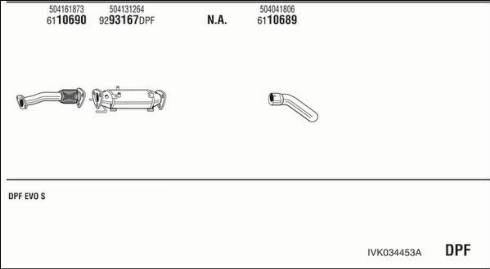 Walker IVK034453A - Izplūdes gāzu sistēma www.autospares.lv