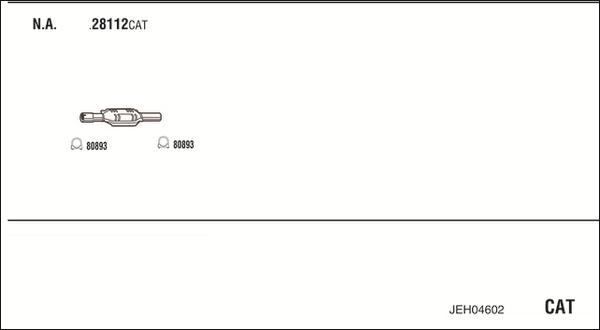 Walker JEH04602 - Izplūdes gāzu sistēma www.autospares.lv