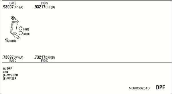 Walker MBK053201B - Izplūdes gāzu sistēma www.autospares.lv