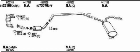 Walker OPK019924BB - Izplūdes gāzu sistēma www.autospares.lv