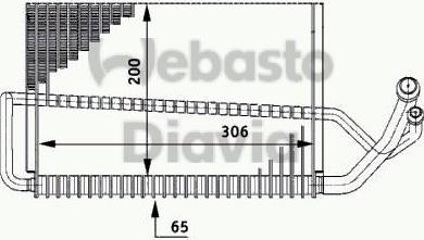 Webasto 82D0525175A - Iztvaikotājs, Gaisa kondicionēšanas sistēma www.autospares.lv