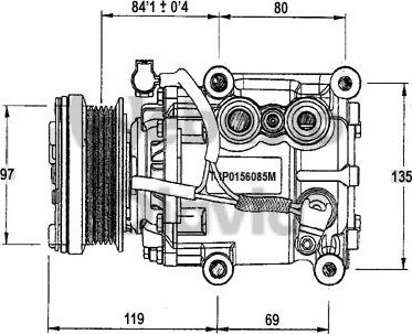 Webasto 82D0156085MA - Kompresors, Gaisa kond. sistēma www.autospares.lv