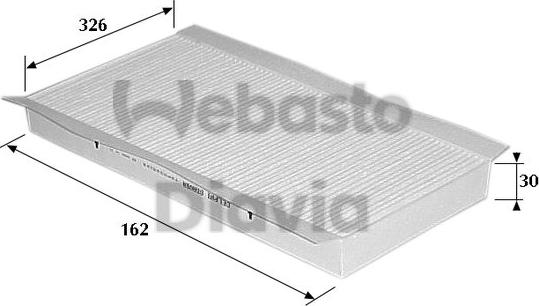 Webasto 82D0325122A - Filter, interior air www.autospares.lv