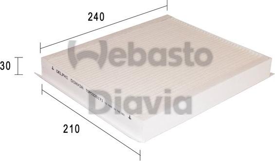 Webasto 82D0325171A - Filtrs, Salona telpas gaiss www.autospares.lv