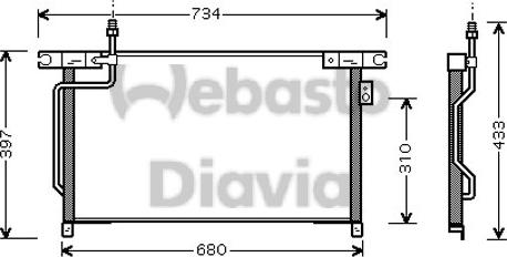 Webasto 82D0225440A - Kondensators, Gaisa kond. sistēma www.autospares.lv