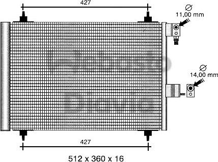 Webasto 82D0225411A - Kondensators, Gaisa kond. sistēma www.autospares.lv