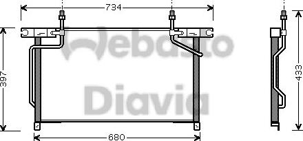 Webasto 82D0225472A - Kondensators, Gaisa kond. sistēma www.autospares.lv