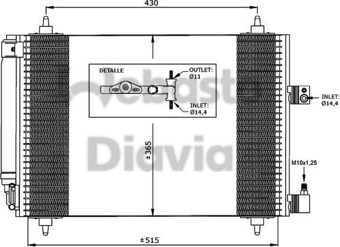 Webasto 82D0225592A - Kondensators, Gaisa kond. sistēma www.autospares.lv