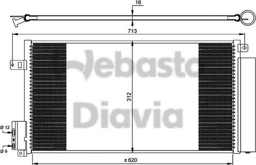 Webasto 82D0225551A - Kondensators, Gaisa kond. sistēma www.autospares.lv