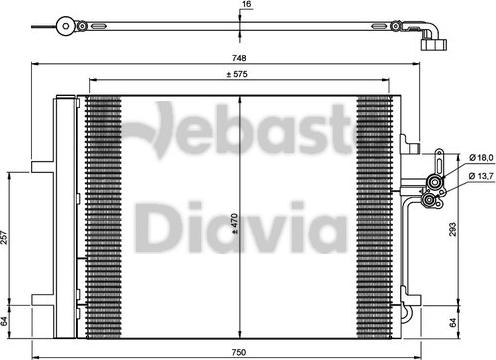 Webasto 82D0225670A - Kondensators, Gaisa kond. sistēma www.autospares.lv