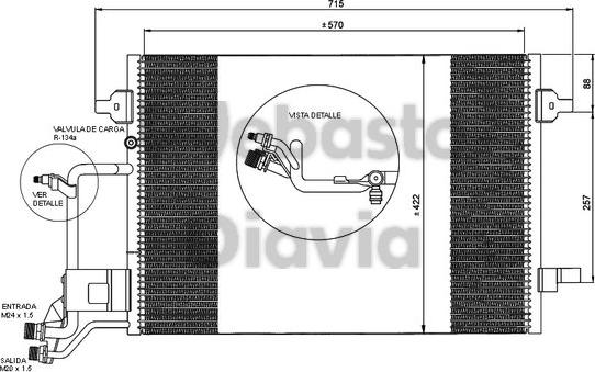 Webasto 82D0225011B - Kondensators, Gaisa kond. sistēma www.autospares.lv