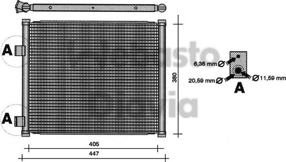 Webasto 82D0225111A - Kondensators, Gaisa kond. sistēma www.autospares.lv