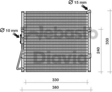 Webasto 82D0225122A - Kondensators, Gaisa kond. sistēma www.autospares.lv