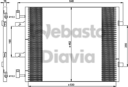 Webasto 82D0226265MA - Kondensators, Gaisa kond. sistēma www.autospares.lv