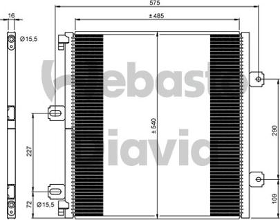 Webasto 82D0226278MA - Kondensators, Gaisa kond. sistēma www.autospares.lv