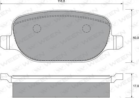 KRAFT AUTOMOTIVE 6016730 - Тормозные колодки, дисковые, комплект www.autospares.lv