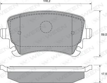 Ween 151-1914 - Brake Pad Set, disc brake www.autospares.lv