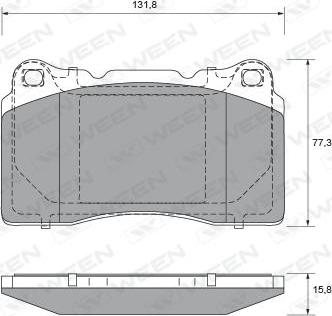 Vauxhall 016 05 100 - Bremžu uzliku kompl., Disku bremzes www.autospares.lv